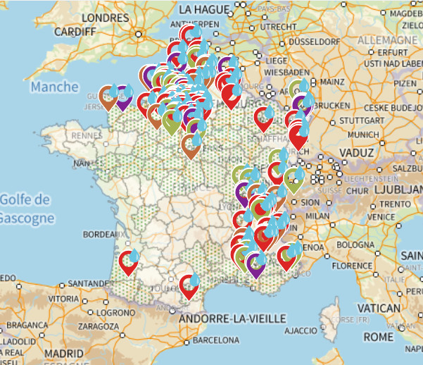 Cartes des puits gérés par SmartWaterWell