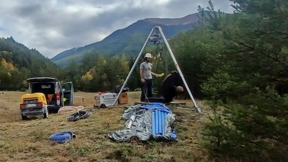 Intervention terrain sur un forage